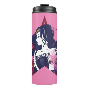 Justice League Wonder Woman & Stars Pop Art Thermosbeker