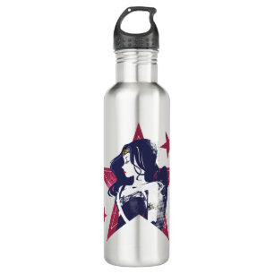 Justice League   Wonder Woman & Stars Pop Art Waterfles