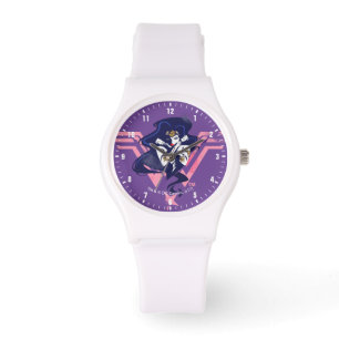 Justice League   Wonder Woman & Symbol Pop Art Horloge