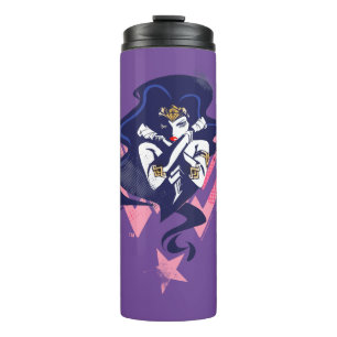 Justice League   Wonder Woman & Symbol Pop Art Thermosbeker