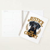 Justice pour Cricket Typographie Mémorial de Chien (Devant avec enveloppe)