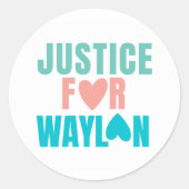 Justice Pour Sticker Waylon (Devant)