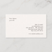 Justice Scale Attorney Visitekaartje (Achterkant)