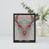 Justice Tarot Kaart (Staand voorkant)