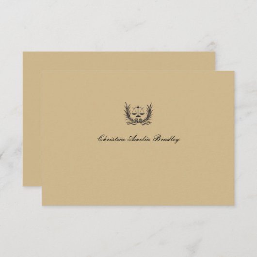 Justice Wreatalized Notecard/Bedankt Bedankkaart (Voorkant / Achterkant)