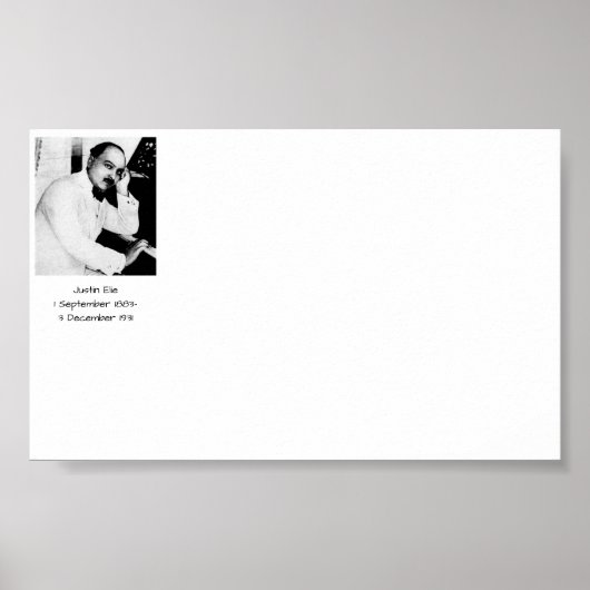 Justin Elie Poster (Voorkant)