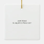 Justin Holland Keramisch Ornament (Achterkant)