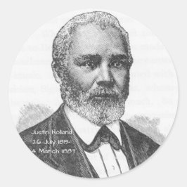 Justin Holland Ronde Sticker