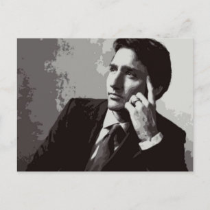 Justin Trudeau 2015 gestileerd Briefkaart