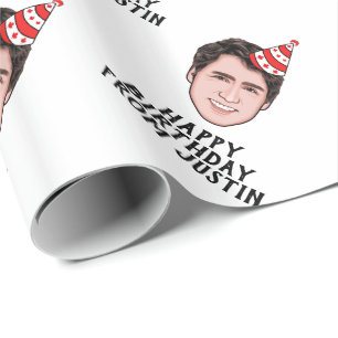 JUSTIN TRUDEAU BIRTHDAY CADEAUPAPIER