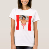 Justin Trudeau Canada Flag Tshirt (Voorkant)
