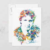 Justin Trudeau Digital Art Briefkaart (Voorkant / Achterkant)