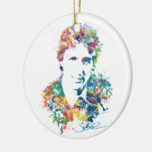 Justin Trudeau Digital Art Keramisch Ornament (Links)