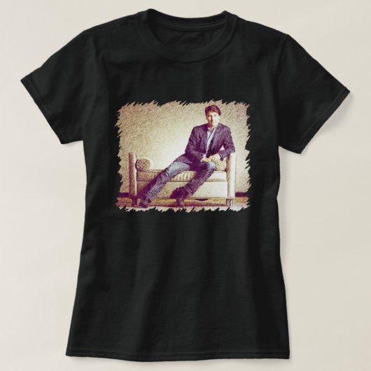 Justin Trudeau in jeans 2014 gestileerd afbeelding T-shirt (Design voorkant)