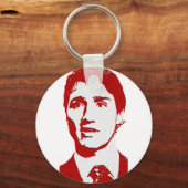 Justin Trudeau Logo Sleutelhanger (Voorkant)