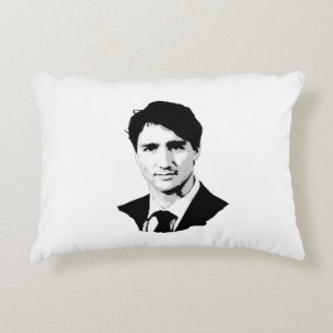 Justin Trudeau Portrait Accent Kussen