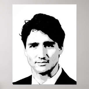 Justin Trudeau Portrait Poster