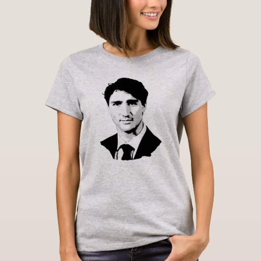 Justin Trudeau Portrait T-shirt (Voorkant)