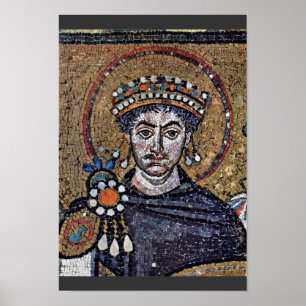 Justiniaans I, San Vitale (Ravenna) Choir Mosaics Poster