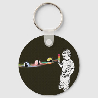 Justin's Popsicle Rainbow Sleutelhanger