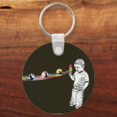 Justin's Popsicle Rainbow Sleutelhanger (Voorkant)