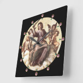 JUSTITIE Allegory Fresco door Raffaello Sanzio Vierkante Klok (Hoek)