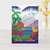 Justitie en luchtvaart - Gefeliciteerd Kaart (Gele Bloem)