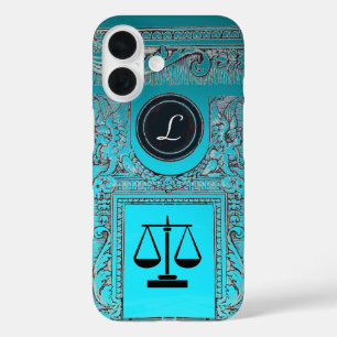 JUSTITIE JURIDISCHE KANTOOR, ATTORNEY Monogram bla iPhone 16 Hoesje