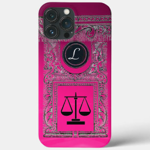 JUSTITIE JURIDISCHE KANTOOR, ATTORNEY Monogram roz iPhone 13 Pro Max Hoesje