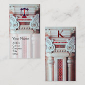 JUSTITIE JURIDISCHE KANTOOR, ATTORNEY Monogram Visitekaartje (Voorkant / Achterkant)