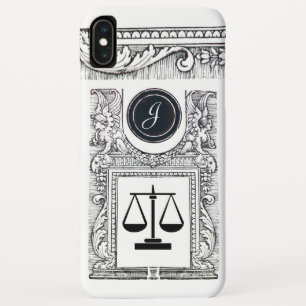 JUSTITIE JURIDISCHE KANTOOR, ATTORNEY Monogram Whi iPhone XS Max Hoesje