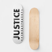 JUSTITIE-LOGO-to-go Skateboard (Voorkant)