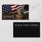 Justitie Visitekaartje (Voorkant / Achterkant)