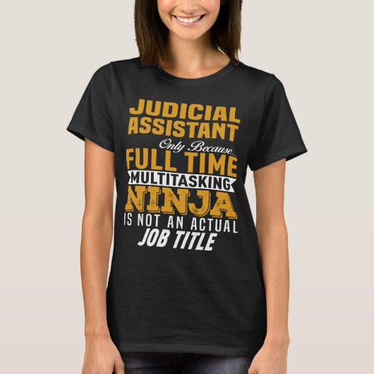 justitieel assistent t-shirt (Voorkant)