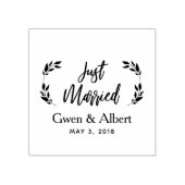 Justo Married Quote Design Rubberstempel (Afrduk)