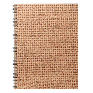 Jute bag sack beige kleur bruin notitieboek