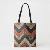Jute Chevron Draagtas (Voorkant)