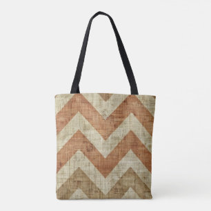 Jute Chevron Sac fourre-tout