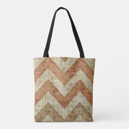 Jute Chevron Sac fourre-tout (Dos)