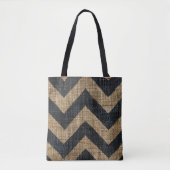 Jute Chevron Sac fourre-tout (Devant)