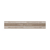 Jute en Kant Rustieke Oude Romantiek Uitnodigingen Wikkel (Vlak)