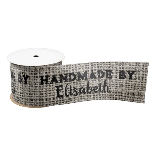 Jute Handgemaakte Labels Met Naam Om Uit Te Knippe Lint (Spoel)