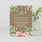 Jute Kant Lichtslingers Wij Doen Nog Jubileum Kaart (Staand voorkant)