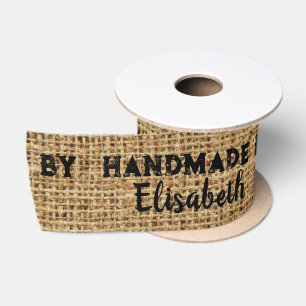 Jute labels met de hand gemaakt door naam om af te lint
