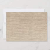 Jute Palmboom Bruine Save the Date Aankondiging (Achterkant)