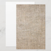 Jute Textile Briefpapier (Voorkant / Achterkant)