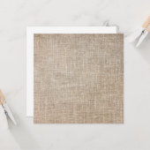 Jute Textile Kaart (Voorkant / Achterkant in situ)