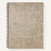Jute Textile Notitieboek (Voorkant)