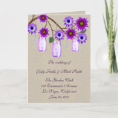 Jute zak rustic paarse metselstenen potten program programma (Voorkant)