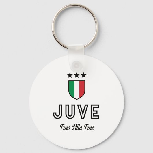 Juve Black Sleutelhanger (Voorkant)
